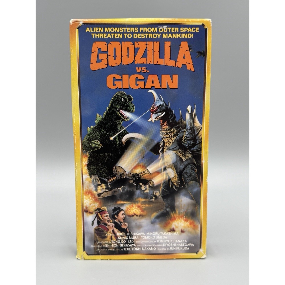 Godzilla vs Gigan VHS Classic Japanese Kaiju Sci-Fi Horror